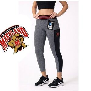 NWT Zoozat UW OF Maryland Terrapins Capri leggings